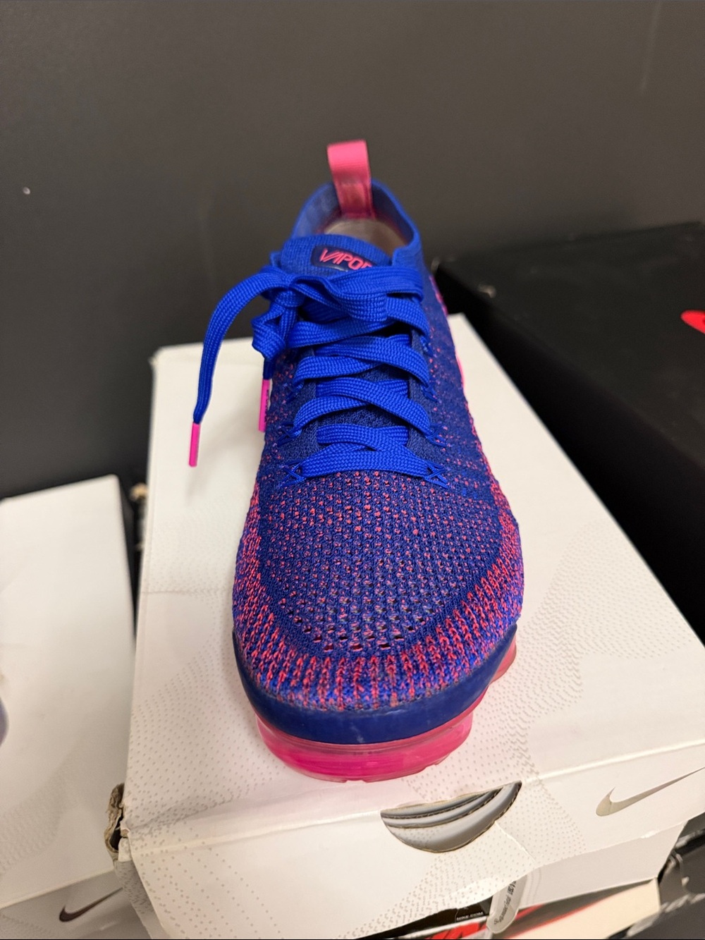 Nike VaporFly Knit Trainer in Blue & Pink